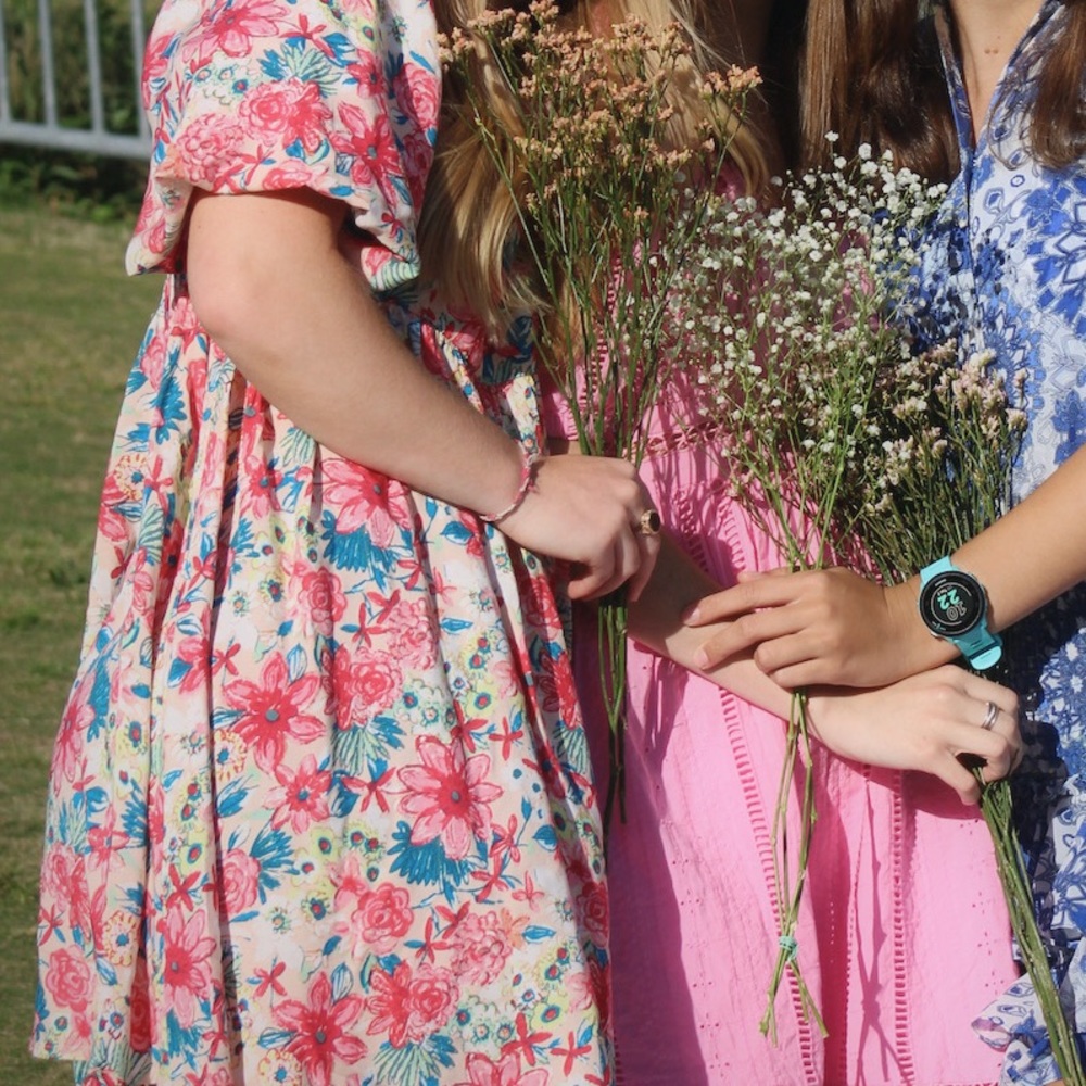 Floral mini dress 🩷